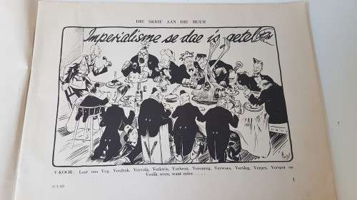 Honiball: Deur die Politieke Bril. Prente uit `Die Burger` 1942-1943. Deur Honiball en de Villiers.