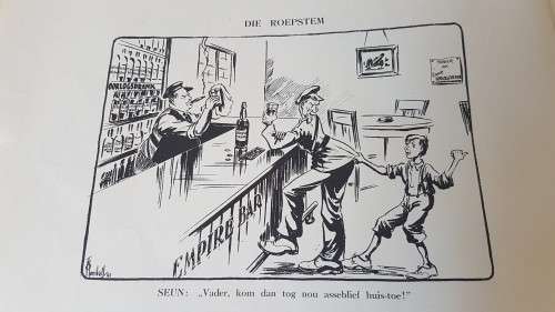 Honiball: Deur die Politieke Bril. Prente uit `Die Burger` 1942-1943. Deur Honiball en de Villiers.