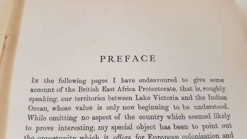 The East Africa Protectorate. By Sir Charles Eliot.  Published London, Edward Arnold, 1905. Kenya.