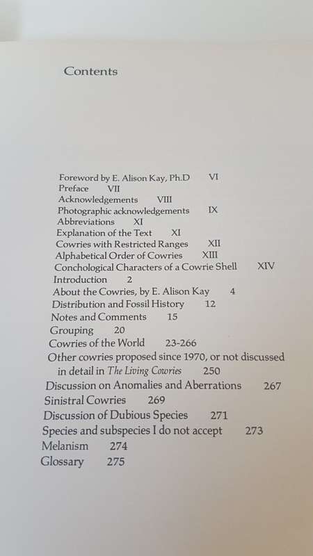 Burgess` Cowries of the World. Thorough Book, published in Cape Town by Gordon Verhoef. 1985 1st. Ed