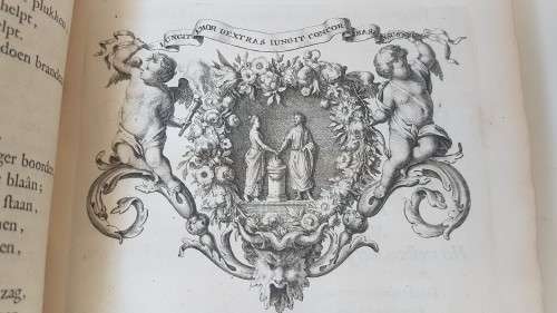 Mengel Poezy. Met Konstplaaten Versiert. By Govert Bidloo. 1719! Beautifully illustrated!
