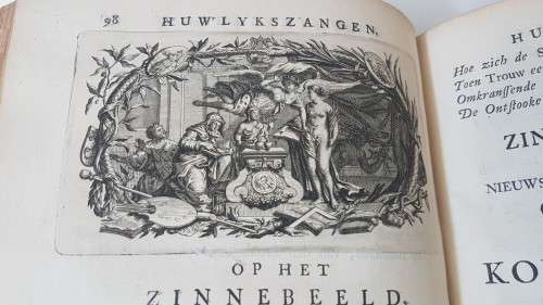 Mengel Poezy. Met Konstplaaten Versiert. By Govert Bidloo. 1719! Beautifully illustrated!