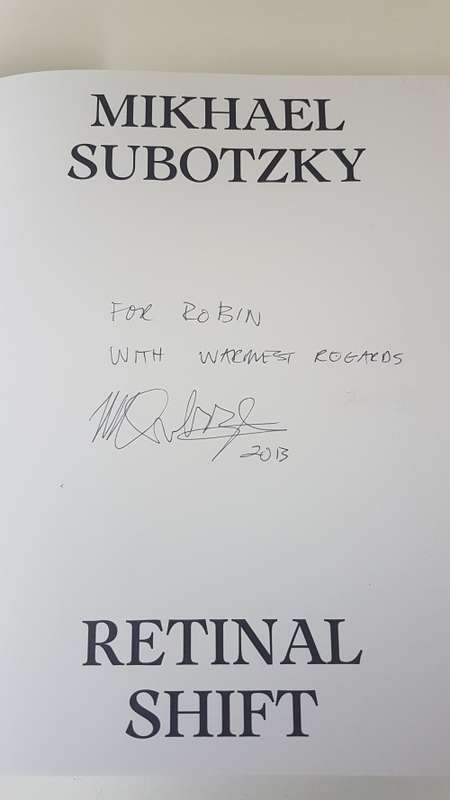 Mikhael Subotzky Retinal Shift. SIGNED AND INSCRIBED.