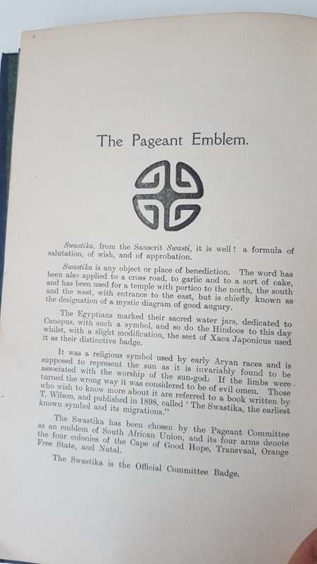 Souvenir of the Pageant in Commemoration of the Union of South Africa. 1910 Cape Town.