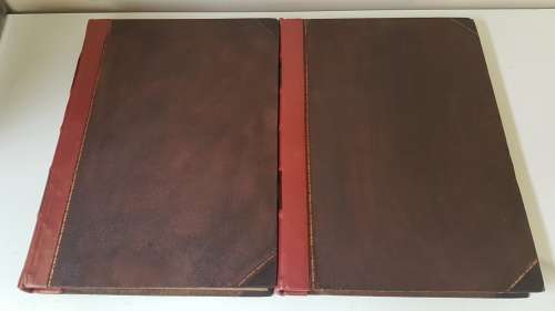 Old England: A Pictorial Museum. 1864 2 Volume Set!  Leatherbound with NEW LEATHER! Charles Knight.