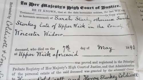 1892 Handwritten Will on Vellum with Blindstamp Seal Tassle.  Framable! Excellent condition.