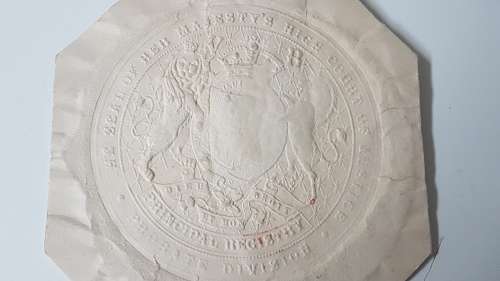 1892 Handwritten Will on Vellum with Blindstamp Seal Tassle.  Framable! Excellent condition.