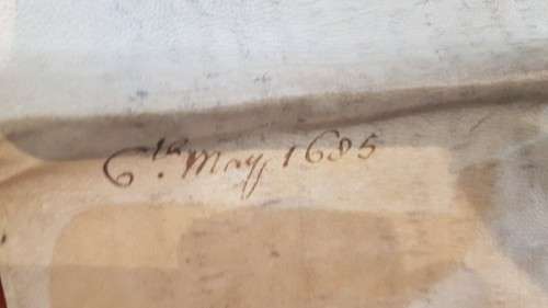 Handwritten Indenture on Vellum. Dated 6th May 1685. Property in Rowley Regis, County Stafford