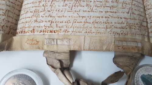 Handwritten Indenture on Dated 1615 ( 12th year of King James 1 Early Stuart