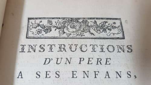 1779 Swiss Full Leather 3 Volume Set. Tree Calf Leather. Beautiful. Trembley. Instructions d`un pere
