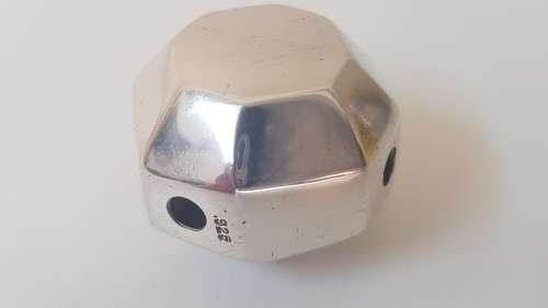 Solid Sterling Silver Heavy Octagonal Pendant. 51.6 grams!!!!! Could also be paperweight.