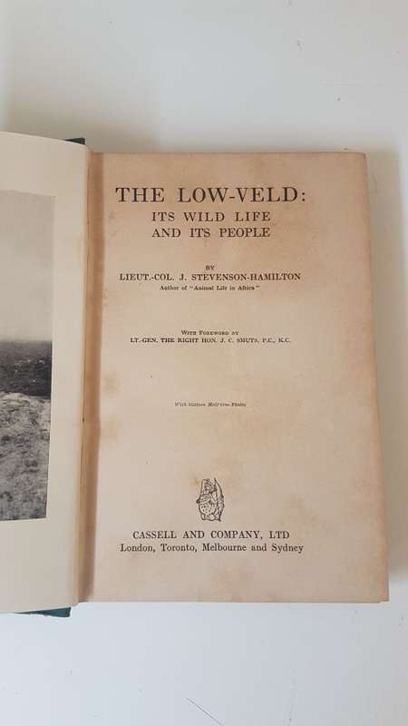 The Low-veld: Its Wild Life and Its People. By Stevenson-Hamilton, J.