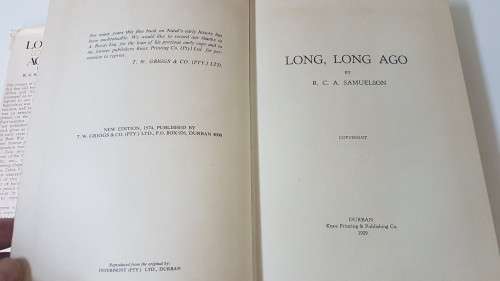 Long, Long Ago Limited Edition No. 842/ 1000 By RCA Samuelson