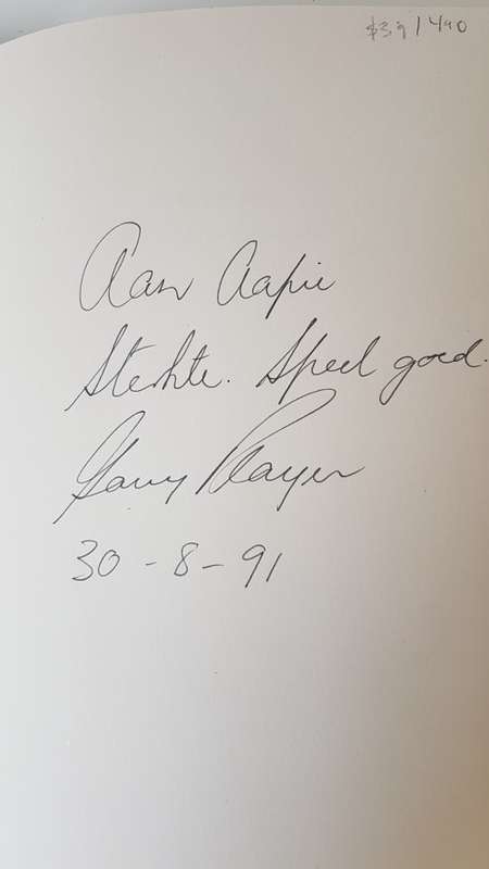Gary Player. To Be The Best. Reflections of a champion. Inscribed, signed, and dated