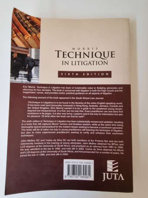Morris` Technique in Litigation. Sixth Edition.