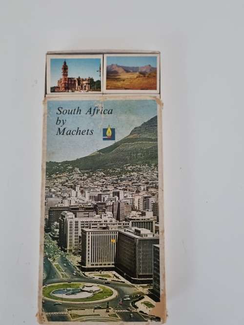 Complete Colour Photos Matchbox Set. South Africa by Machets. 10 full unused matchboxes in slipcase
