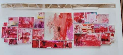 Blindfolded Line, Dancing Through Time. SIGNED AND INSCRIBED BY ARTIST LIZA GROBLER.