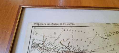 German 1904 War Map of Caprivi area, Kriegskarte von Deutsch-Sudwestafrika. 1987 National Archives