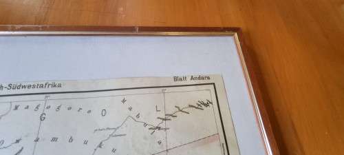 German 1904 War Map of Caprivi area, Kriegskarte von Deutsch-Sudwestafrika. 1987 National Archives