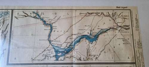 German 1904 War Map of Caprivi area, Kriegskarte von Deutsch-Sudwestafrika. 1987 National Archives