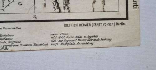 German 1904 War Map of Caprivi area, Kriegskarte von Deutsch-Sudwestafrika. 1987 National Archives