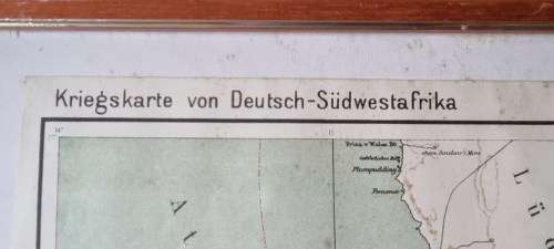German 1904 War Map Richtersveld , Kriegskarte von Deutsch-Sudwestafrika. 1987 National Archives
