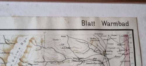 German 1904 War Map Richtersveld , Kriegskarte von Deutsch-Sudwestafrika. 1987 National Archives