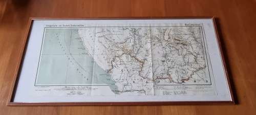 German 1904 War Map Richtersveld , Kriegskarte von Deutsch-Sudwestafrika. 1987 National Archives