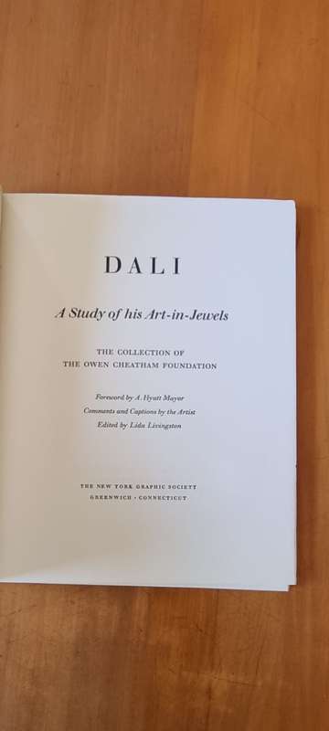 Dali. A Study of his Art-in-Jewels. Rare Art Book of Salvador Dali Jewellery.