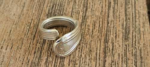 Belgian Solid Silver Large Ring. Hallmarked on outside. 10.7  g.