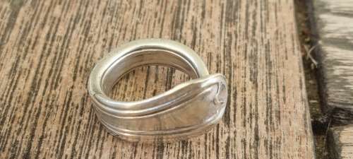 Belgian Solid Silver Large Ring. Hallmarked on outside. 10.7  g.