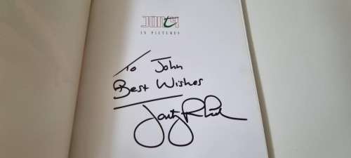 Jonty in Pictures. Signed and Inscribed by Jonty Rhodes.