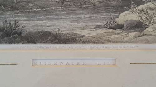 Thomas Bowler Original 1864 Victorian Engraving. Blinkwater Hill.