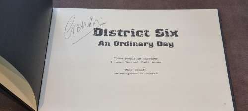 SIGNED . District Six. An Ordinary Day.  By Graham Ellis