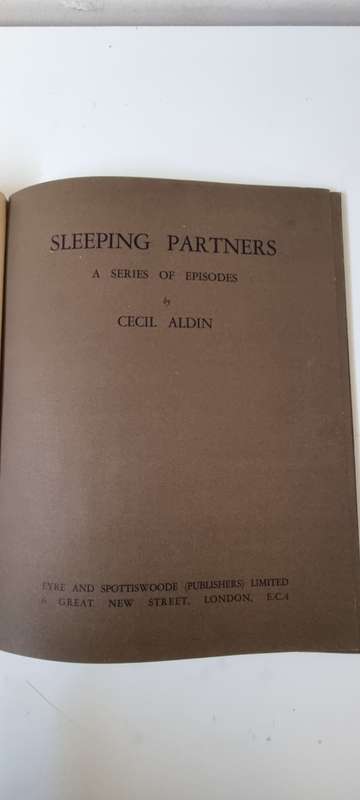 Sleeping Partners. A Series of Episodes. Aldin, Cecil. RARE 1929 First Edition. Cute Dog Art, famous