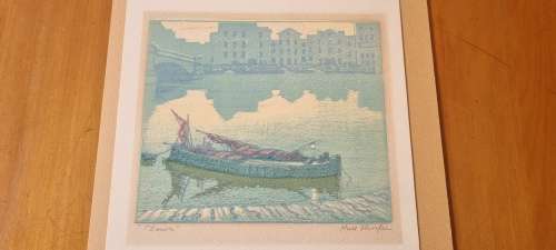 Dawn. Colour Woodcut by Hall Thorpe, John (1874-1947)