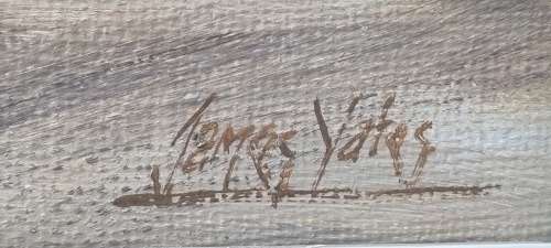 James Yates (1944- )  Seascape  Original Oil on Canvas ( Canvas 92cm x 61 cm ) , Hand Signed. Framed