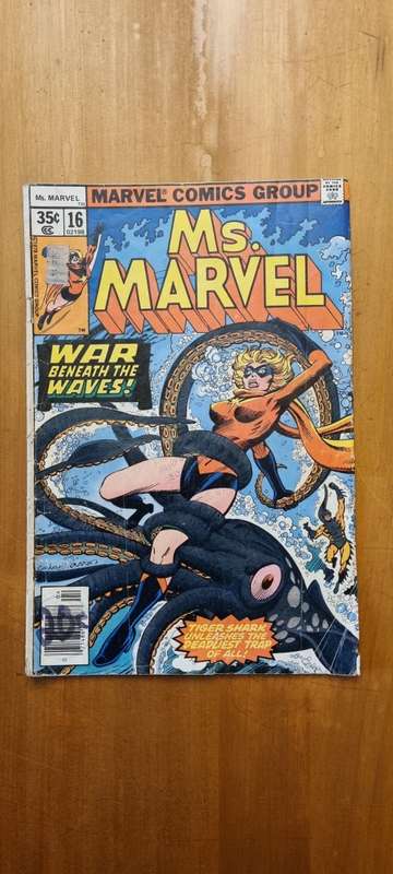 Original Bronze Age Marvel Comic: Ms. Marvel #16   April 1978,  first cameo appearance of Mystique
