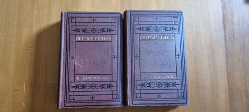 1850 History of British Fishes, Two Volume Set. by Hamilton, Robert. 68 HAND COLOURED PLATES!
