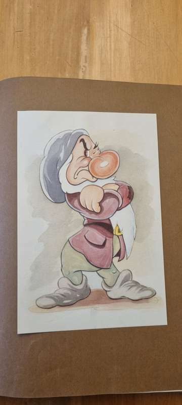 RARE Sketch Book Disney, Walt Publication Date: 1938. 12 beautiful raised plates Snow White Dwarves