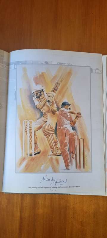 A Brush With Cricket. SIGNED BY Richie Ryall, Adrian Kuiper, Mandy Yachad and Craig Matthews, etc.