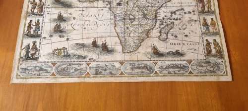Africae nova Tabula. First State (c.1606) with contemporary hand colour.  Africa Map, 1606 original