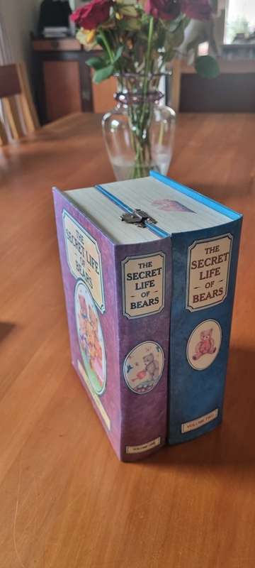 The Secret Life of Bears. Volumes One and Two. BOOK BOX . TEDDY BEAR DOLL HOUSE!  SCARCE!