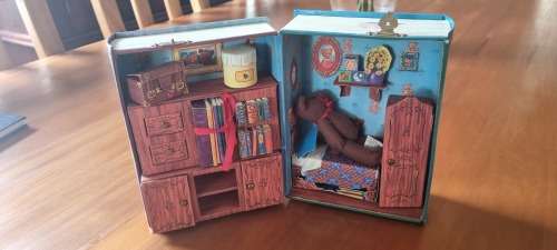 The Secret Life of Bears. Volumes One and Two. BOOK BOX . TEDDY BEAR DOLL HOUSE!  SCARCE!