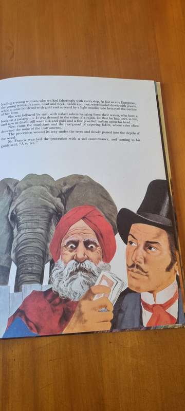 Around the World in Eighty Days Verne, Jules . Illustrated by Gianni Demo. RARE LARGE FORMAT BOOK.