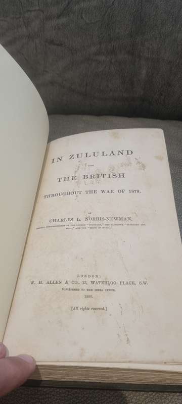 Zululand with the British Throughout the War of 1879. First 1880 Edition by Norris-Newman