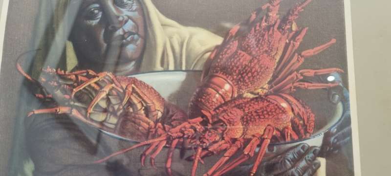 Tretchikoff Signed Crayfish Seller Framed