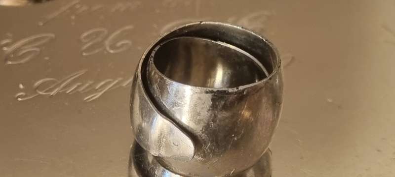 Hand made stainless steel wraparound hoop ring. ADJUSTABLE.