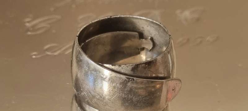 Hand made stainless steel wraparound hoop ring. ADJUSTABLE.