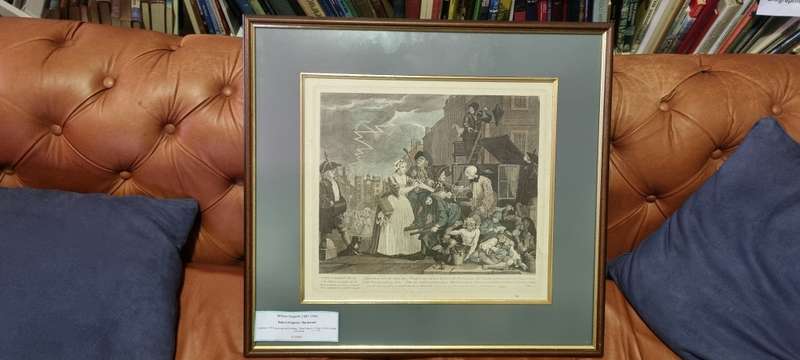 William Hogarth Original 1763 engraving! THE ARREST, RAKES PROGRESS